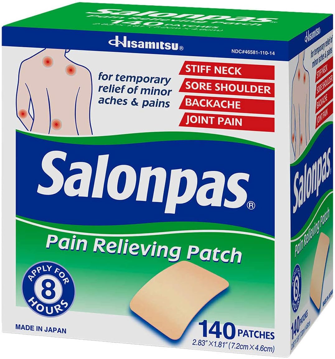 SALONPAS, parches analgésicos,  140 unidades